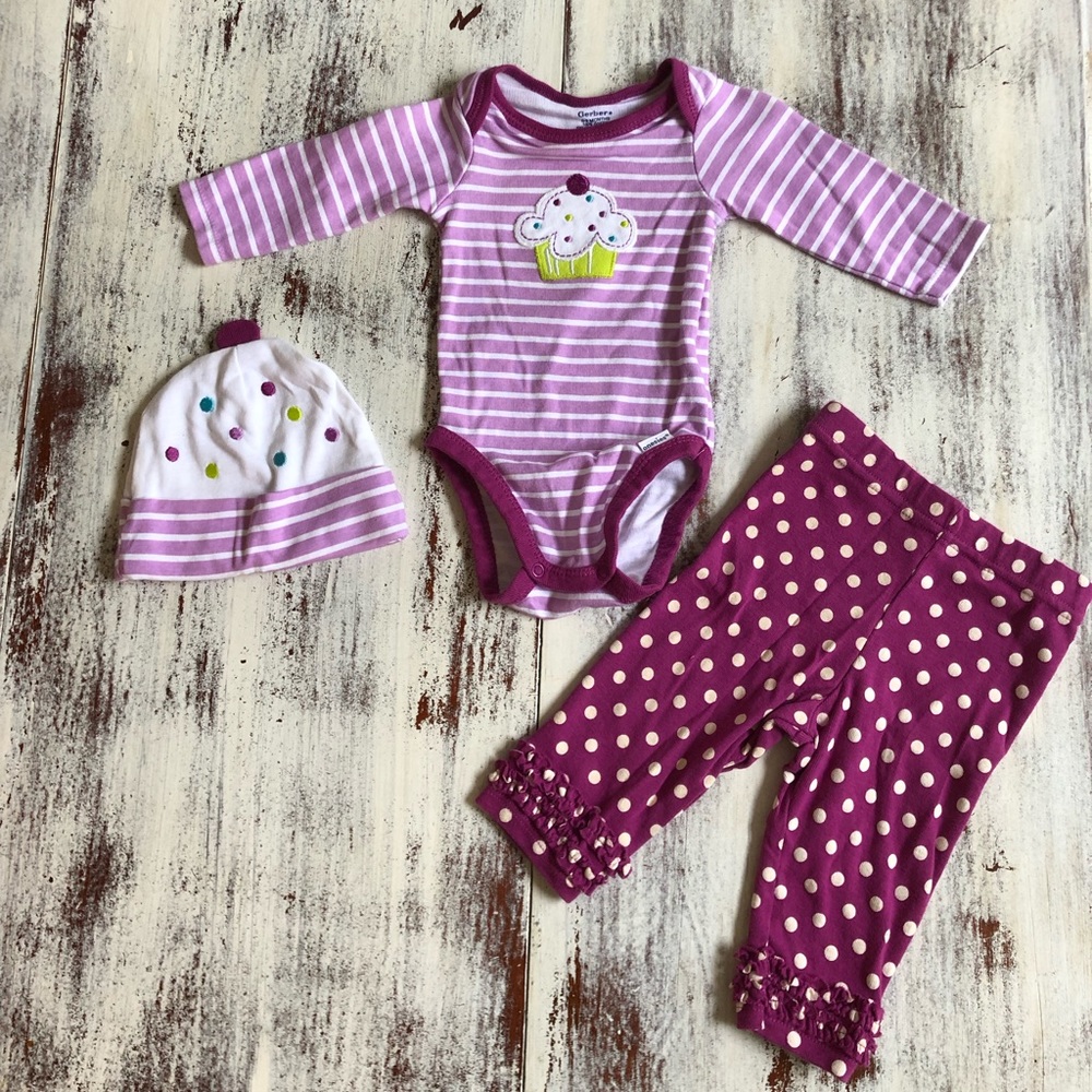 Onesie, pants, & cap